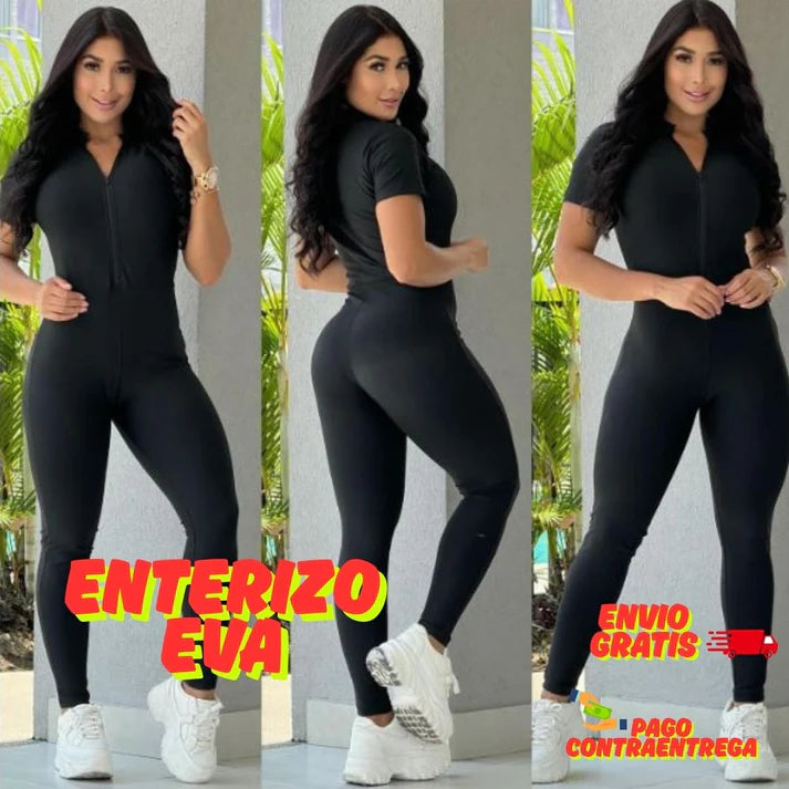 ENTERIZO EVA™ MANGA CORTA CIERRE+ENVIO GRATIS 🚛