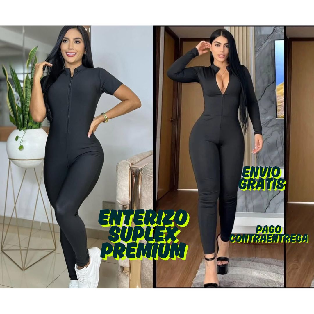 ENTERIZO SUPLEX PREMIUM CON CIERRE🌷+ENVIO GRATIS🎁